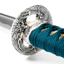 41″ Musha Uroborosu Silver Dragon Samurai Sword