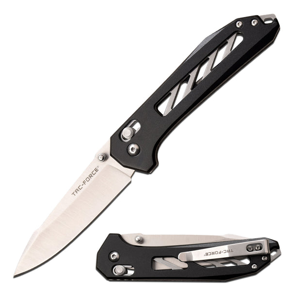 Tac-Force 8" Blk/Slv Manual Folding Knife