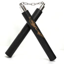 Nunchaku 12″ Black Foam with Gold Dragon