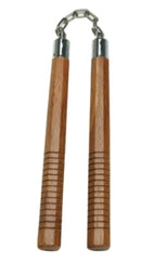 Nunchaku 12″ Wood Octagonal with Grooves