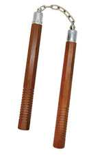 Nunchaku 12″ Wood Octagonal with Grooves