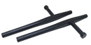 20" Polypropylene Black Tonfa Pair