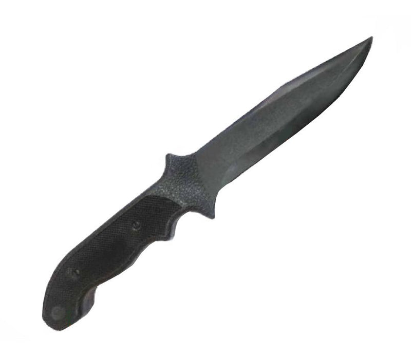 Rubber TPR Black Training Knife