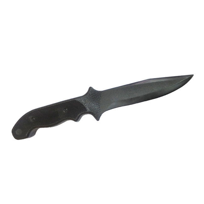 Rubber TPR Black Training Knife