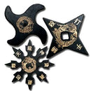 Rubber Ninja Stars 4" - Set of Three
