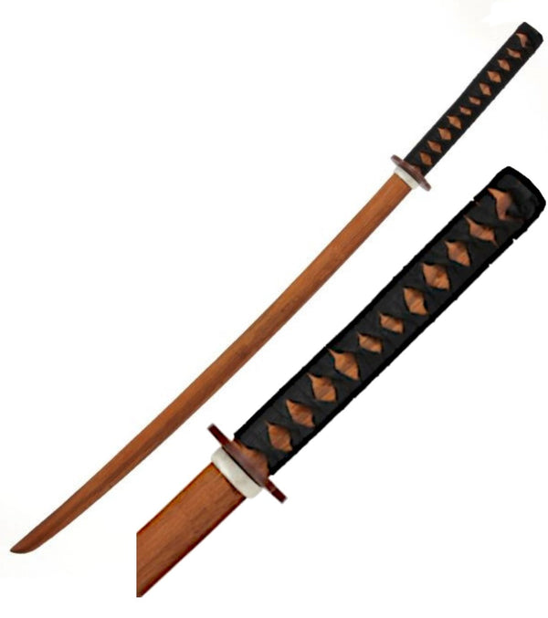 Wooden Bokken with Braided Handle 39.5"