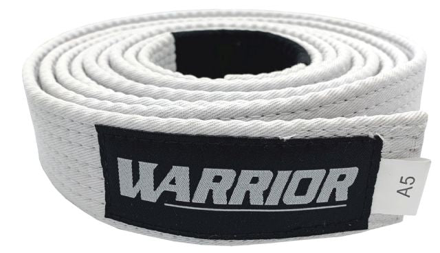 White BJJ Adult Rank Belt