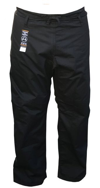 Black Ripstop BJJ Pants