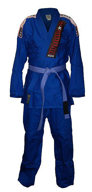 Club Label BJJ Blue Kimono Single Weave