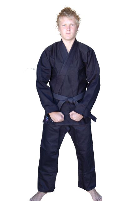 Clean Skin Black BJJ Comp Diamond Weave