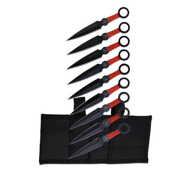 Backorder - Perfect Point 9 Piece Kunai Throwing Knife Set 6.25″