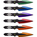 Perfect Point Assorted Colour Speed Throwing Knife Set 5.5″