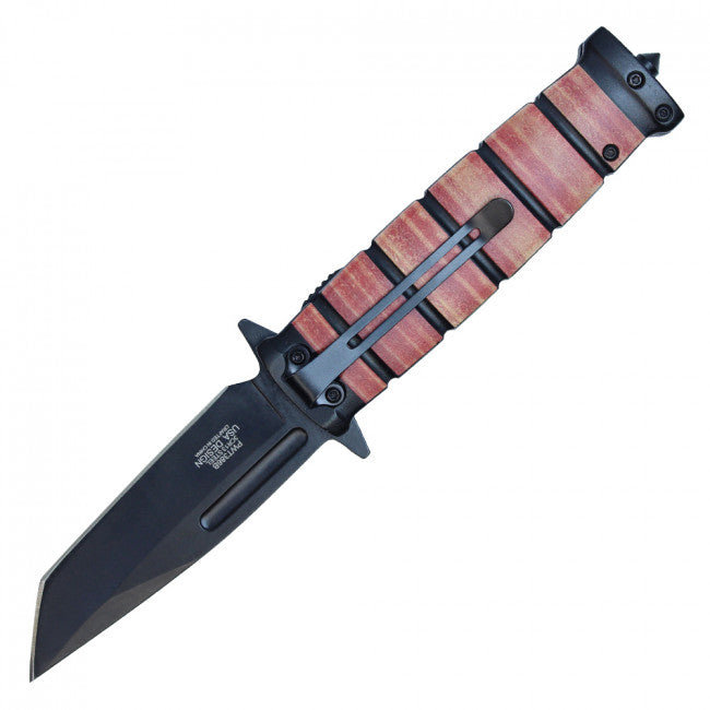 Wartech 8 1/2" Military Style Tactical Tanto Combat Folding Knife