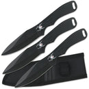 Perfect Point Black Spider Throwing Knife Set 8″