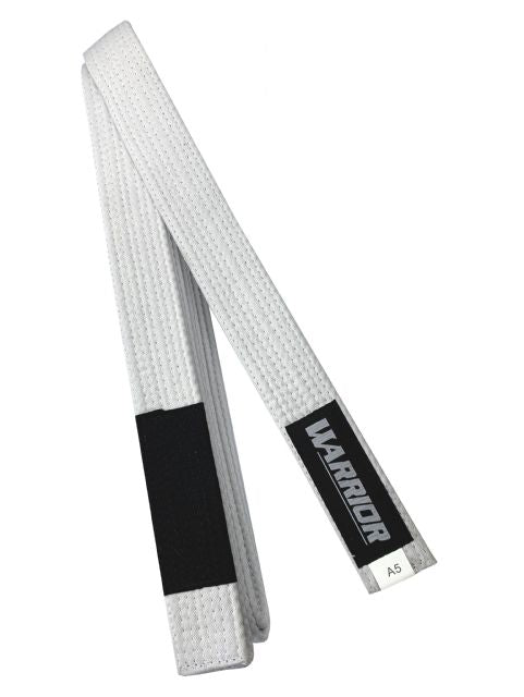 White BJJ Adult Rank Belt