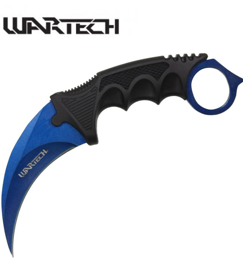 Wartech 7.5″ Blue Karambit Knife