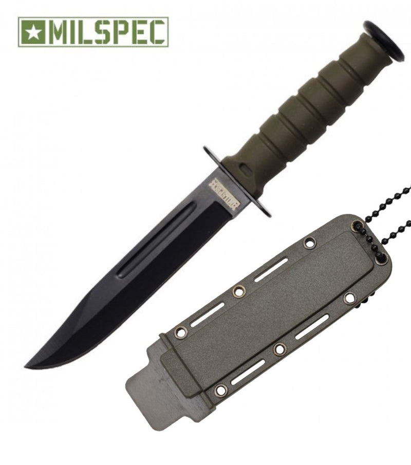 Milspec USA 6″ Drop Point Fixed Blade Knife